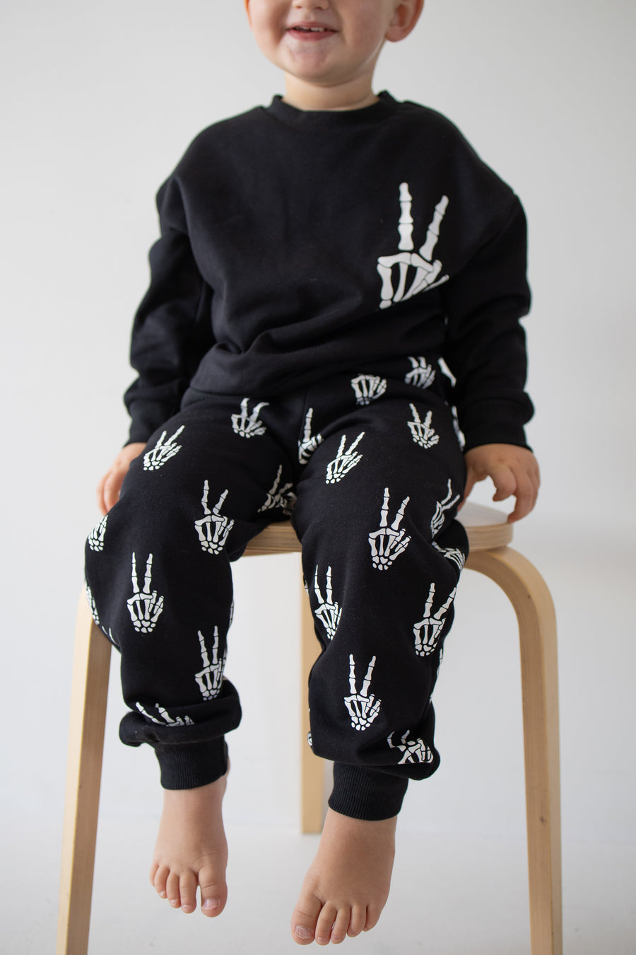 Child Sweat Set | Midnight Skelly forever french baby