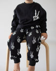 Child Sweat Set | Midnight Skelly forever french baby