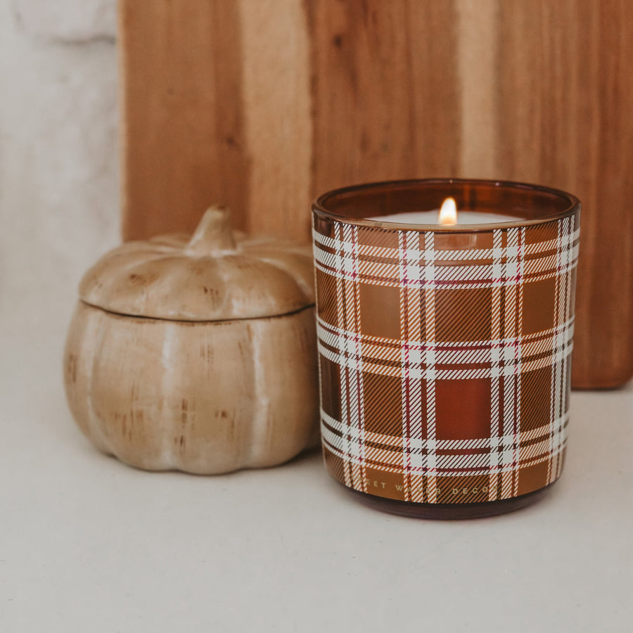 Pumpkin Spice Soy Candle - Ceramic Pumpkin Jar - 8 oz Sweet Water Decor