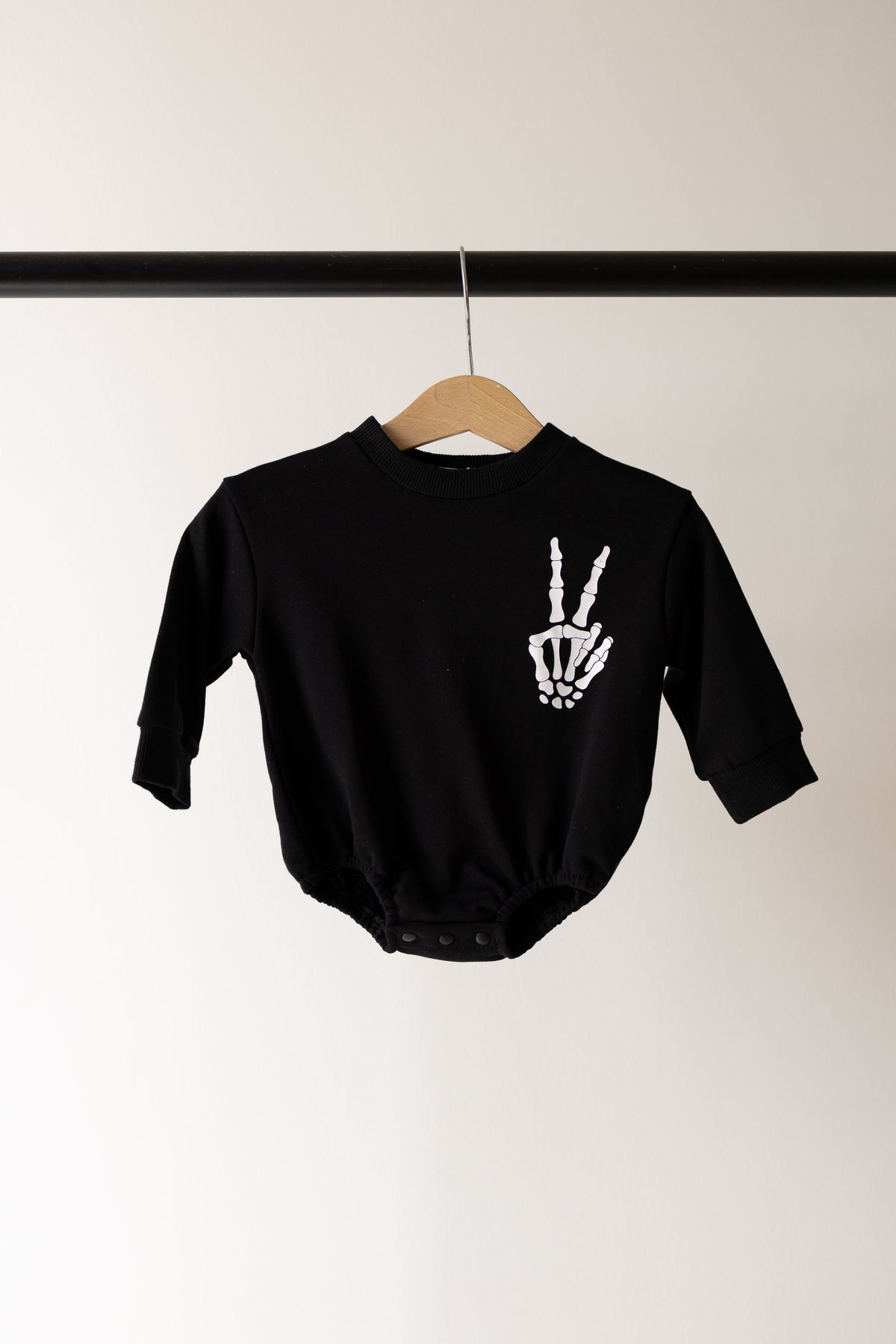 Sweatshirt Romper | Midnight Skelly forever french baby