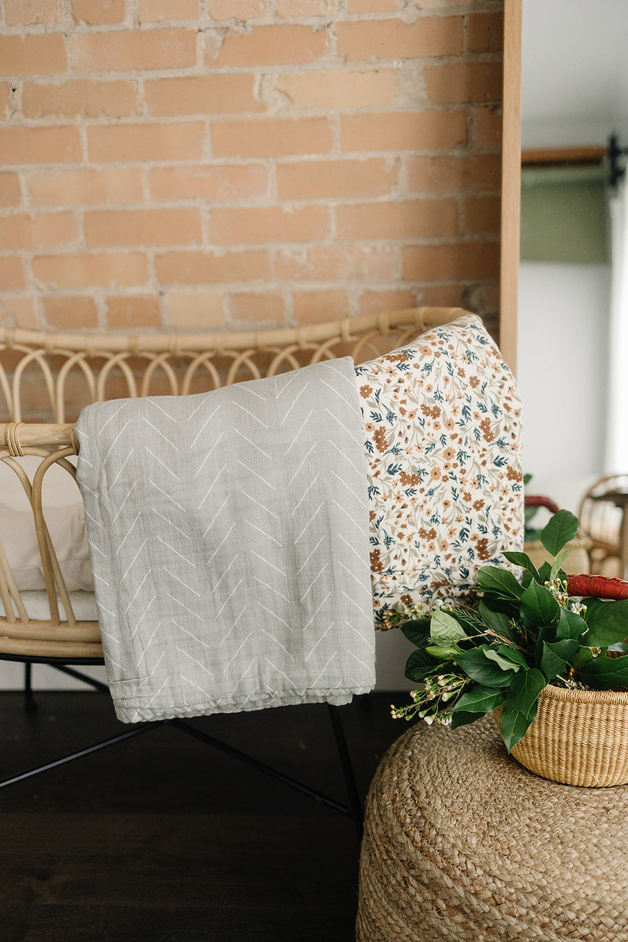 Desert Sage Muslin Quilt Mebie Baby