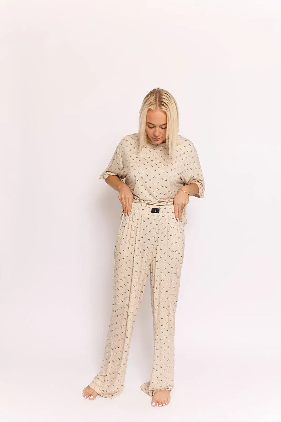 Women's Boxy Tee Lounge Set | Flora forever french baby