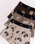 Bamboo Boxers (3 Pack) | Dirt Bike, Bulldozer & Monster Truck
