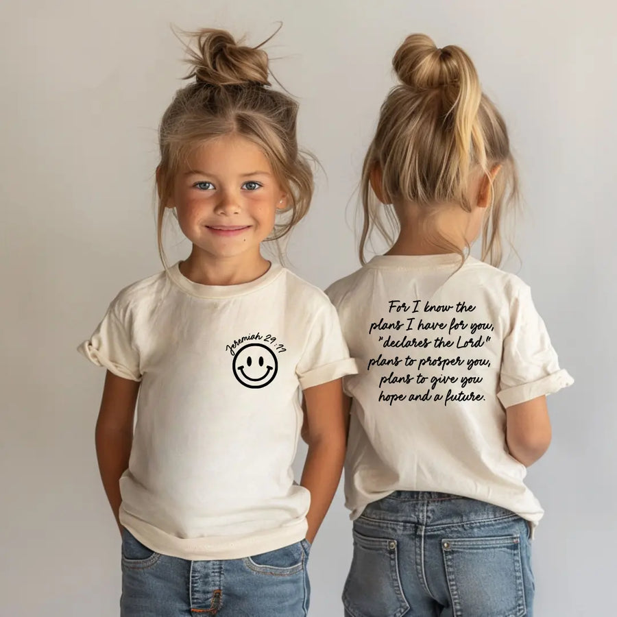 For I Know the Plans Kids + Youth Tee Saved by Grace Co.