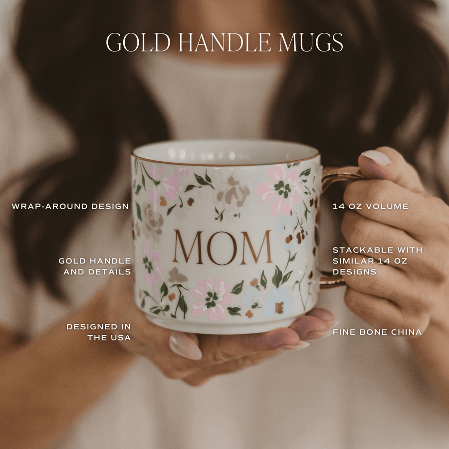 Floral Quilt 14 oz Coffee Mug Sweet Water Decor