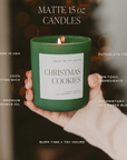 Christmas Cookies Soy Candle - Green Matte Jar - 15 oz (Sugar Cookies)