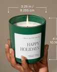 Fa La La La La Soy Candle - Green Matte Jar - 15 oz