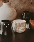 Spiderwebs 14oz. Gold Handle Coffee Mug