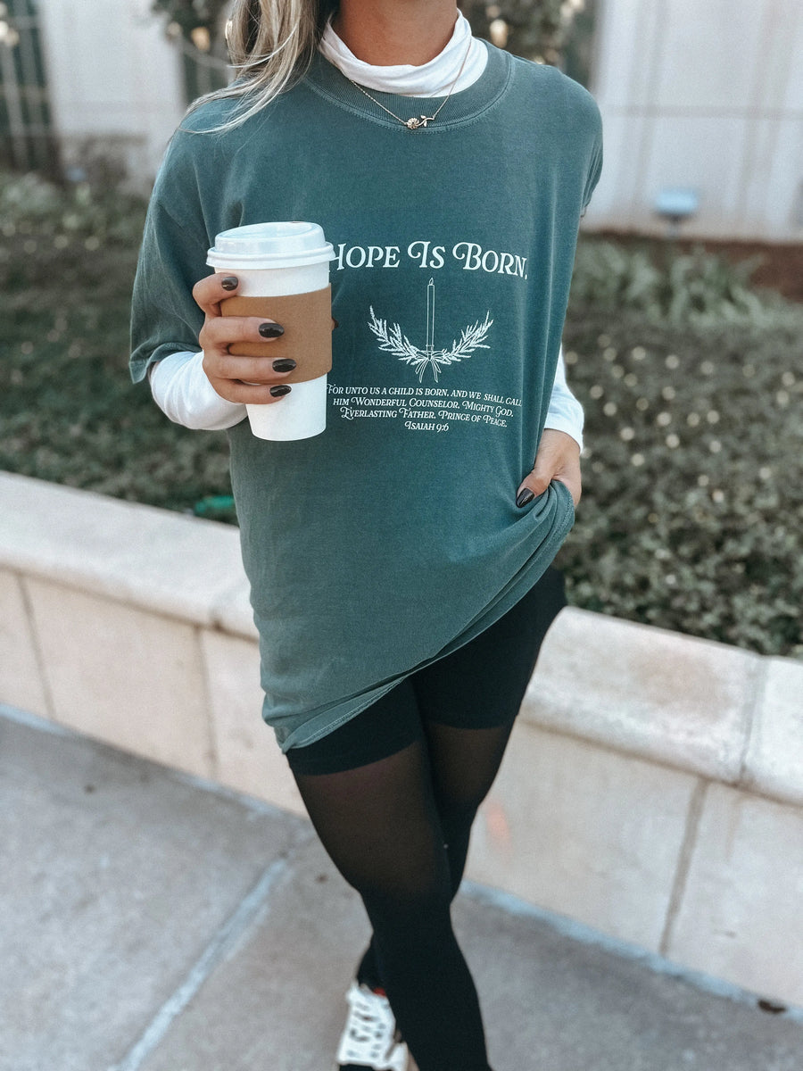 Hope is Born Isaiah 9:6  Tee Saved by Grace Co.