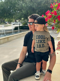 Cool Like Dad Black on Green tee Saved by Grace Co.