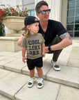 Cool Like Dad Black on Green tee