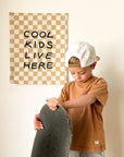 'Cool Kids Live Here' Canvas Wall Banner | Kids Room Décor