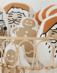 gingerbread cookie person pillow