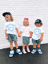 Jesus Loves You Smiley Toddler Tee Saved by Grace Co.