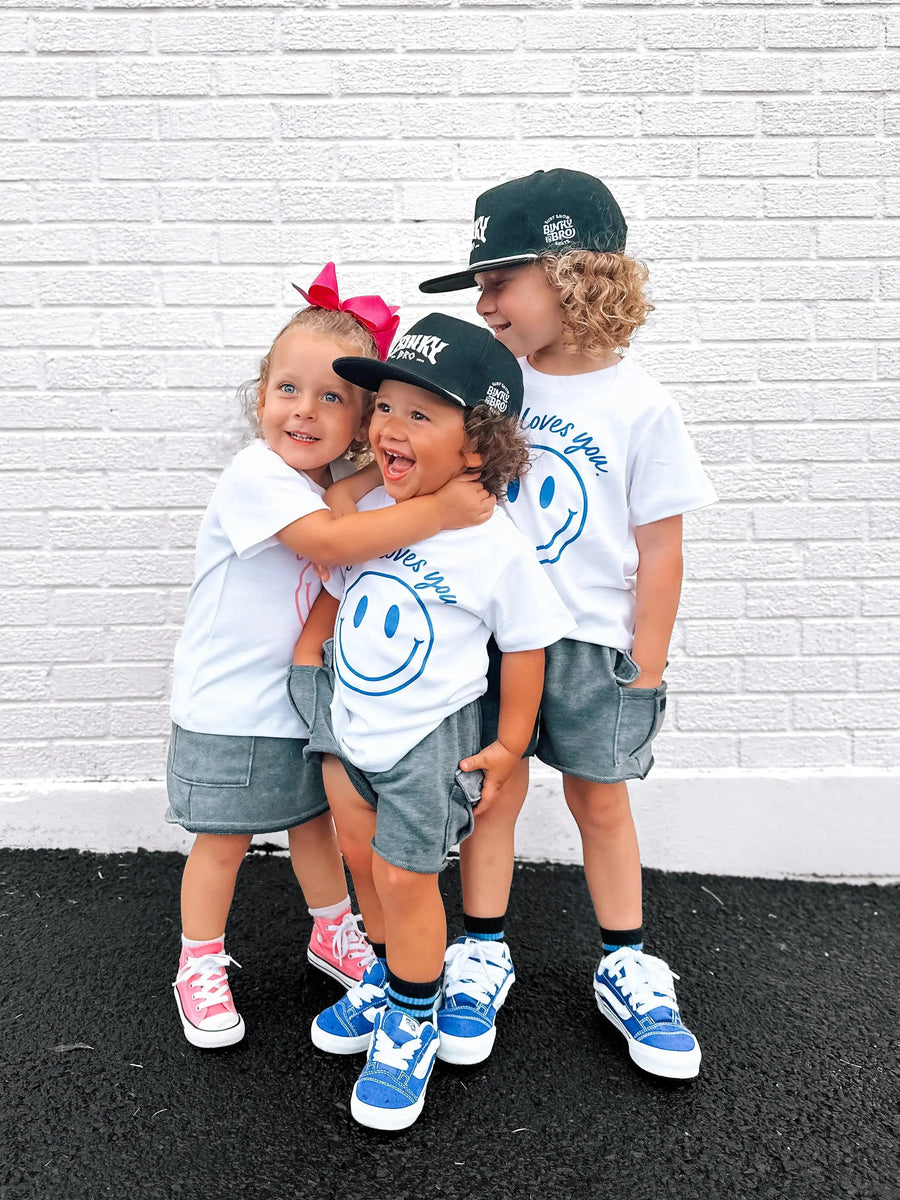 Jesus Loves You Smiley Toddler Tee Saved by Grace Co.