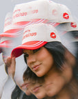 Kiss me I'm American - Red Vintage Trucker Hat