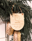 Santa, Please Stop Here Custom Door Sign