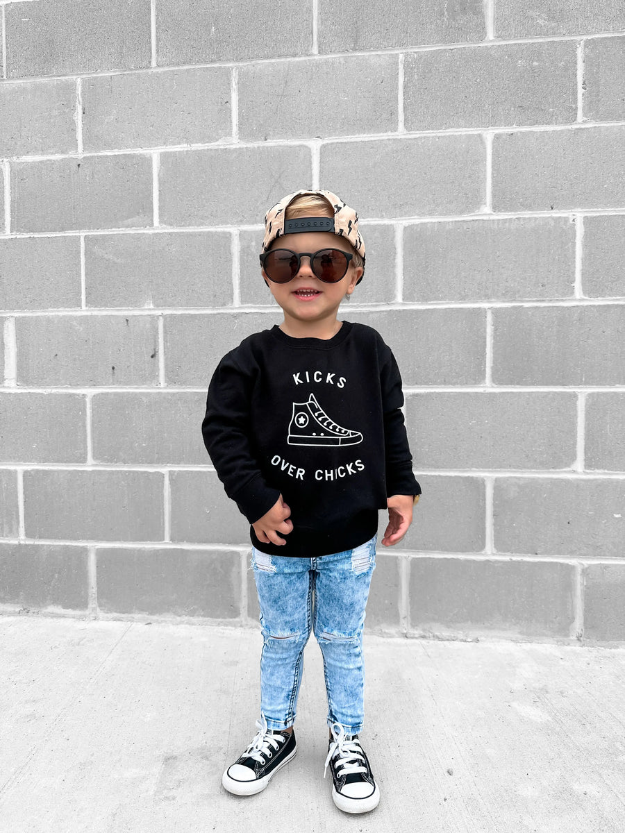 Kicks Over Chicks  Sweatshirt Saved by Grace Co.