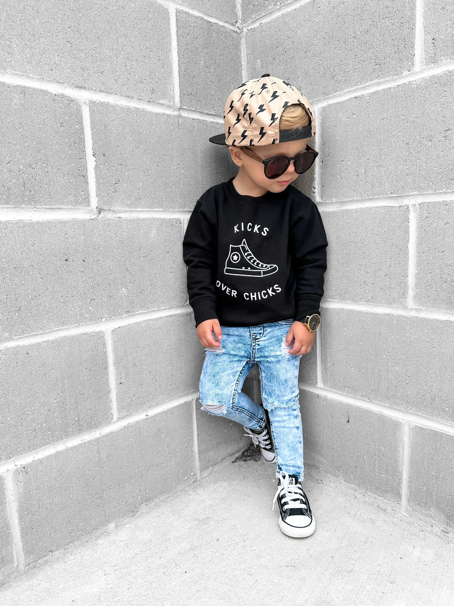 Kicks Over Chicks  Sweatshirt Saved by Grace Co.