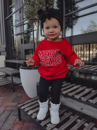 Merry Babe Collegiate Pullover Saved by Grace Co.
