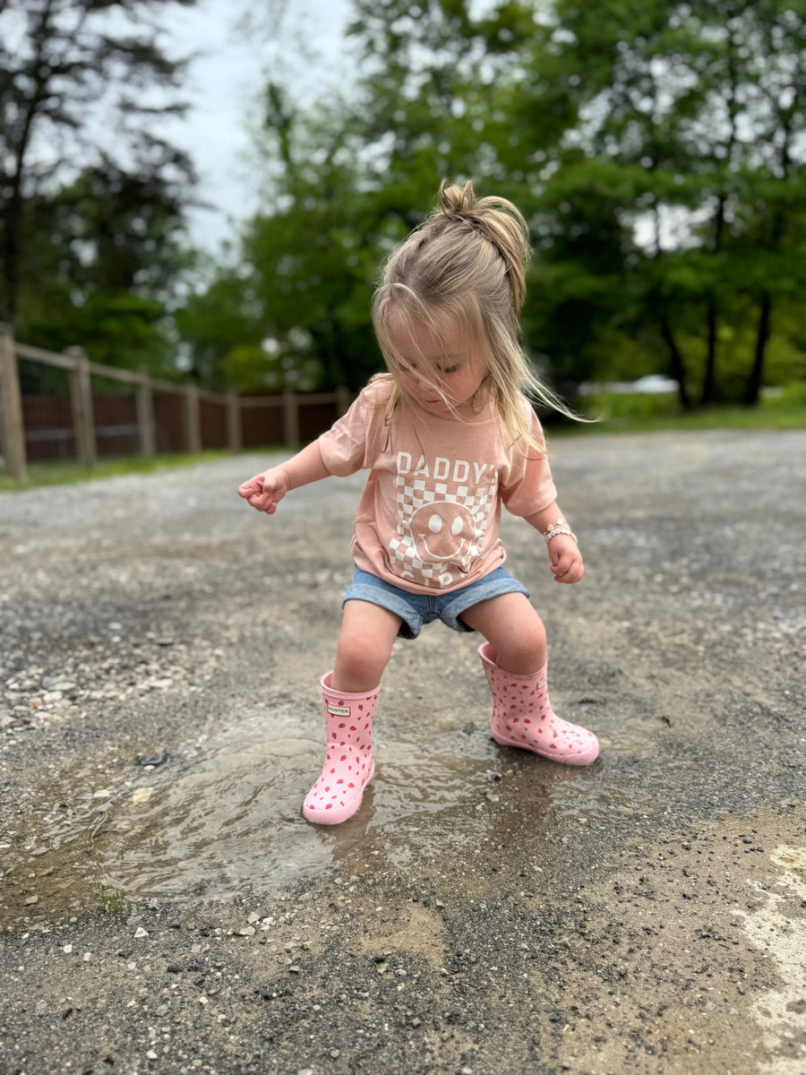 Daddy's Girl Checkered Tee Saved by Grace Co.