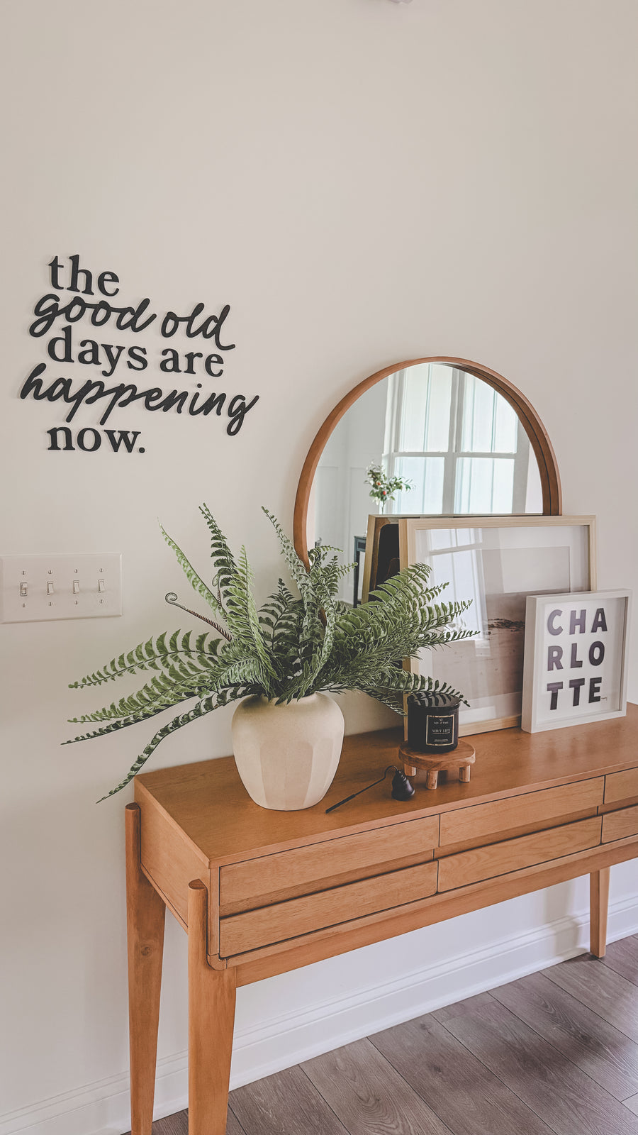 The Good Old Days Are Happening Now Custom Made Sign SBG Co.