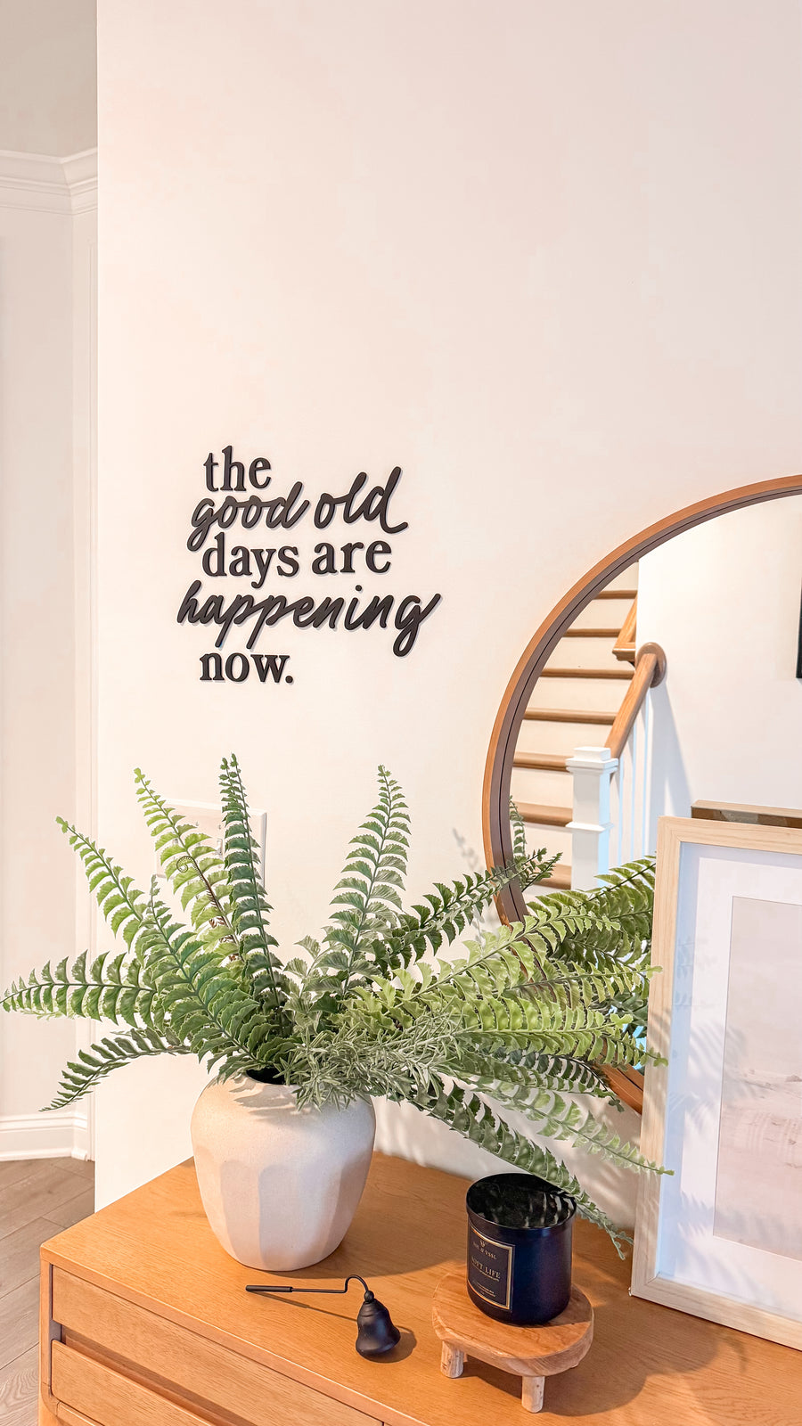The Good Old Days Are Happening Now Custom Made Sign SBG Co.