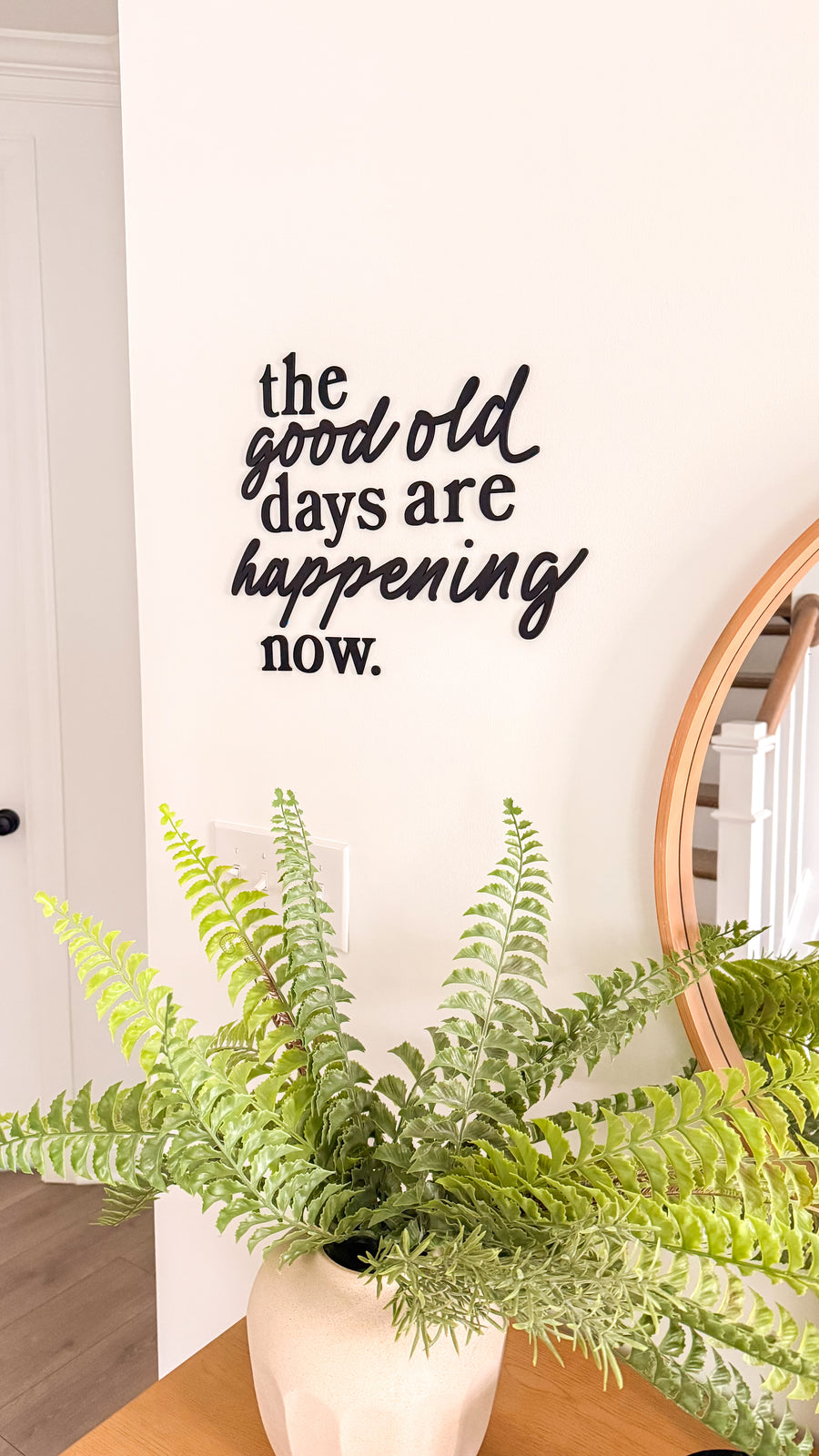 The Good Old Days Are Happening Now Custom Made Sign SBG Co.