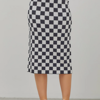 Midi Checkered Skirt - FINAL SALE