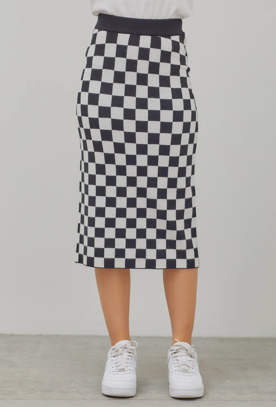 Midi Checkered Skirt - FINAL SALE