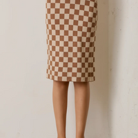 Midi Checkered Skirt - FINAL SALE