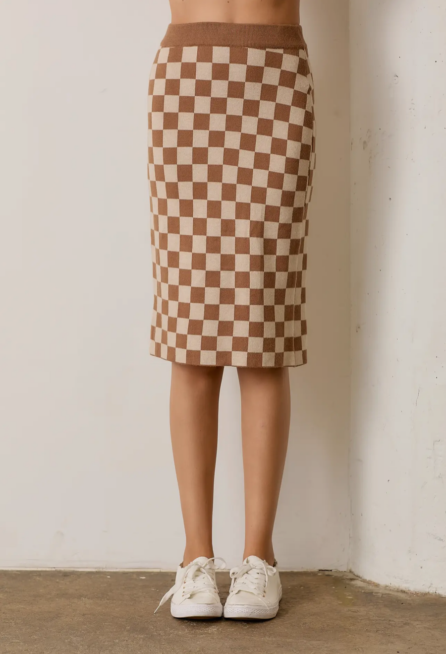 Midi Checkered Skirt - FINAL SALE