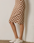 PRE ORDER - Midi Checkered Skirt