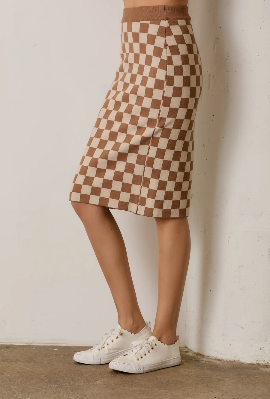 Midi Checkered Skirt - FINAL SALE