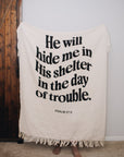 Psalm 27 Throw Blanket