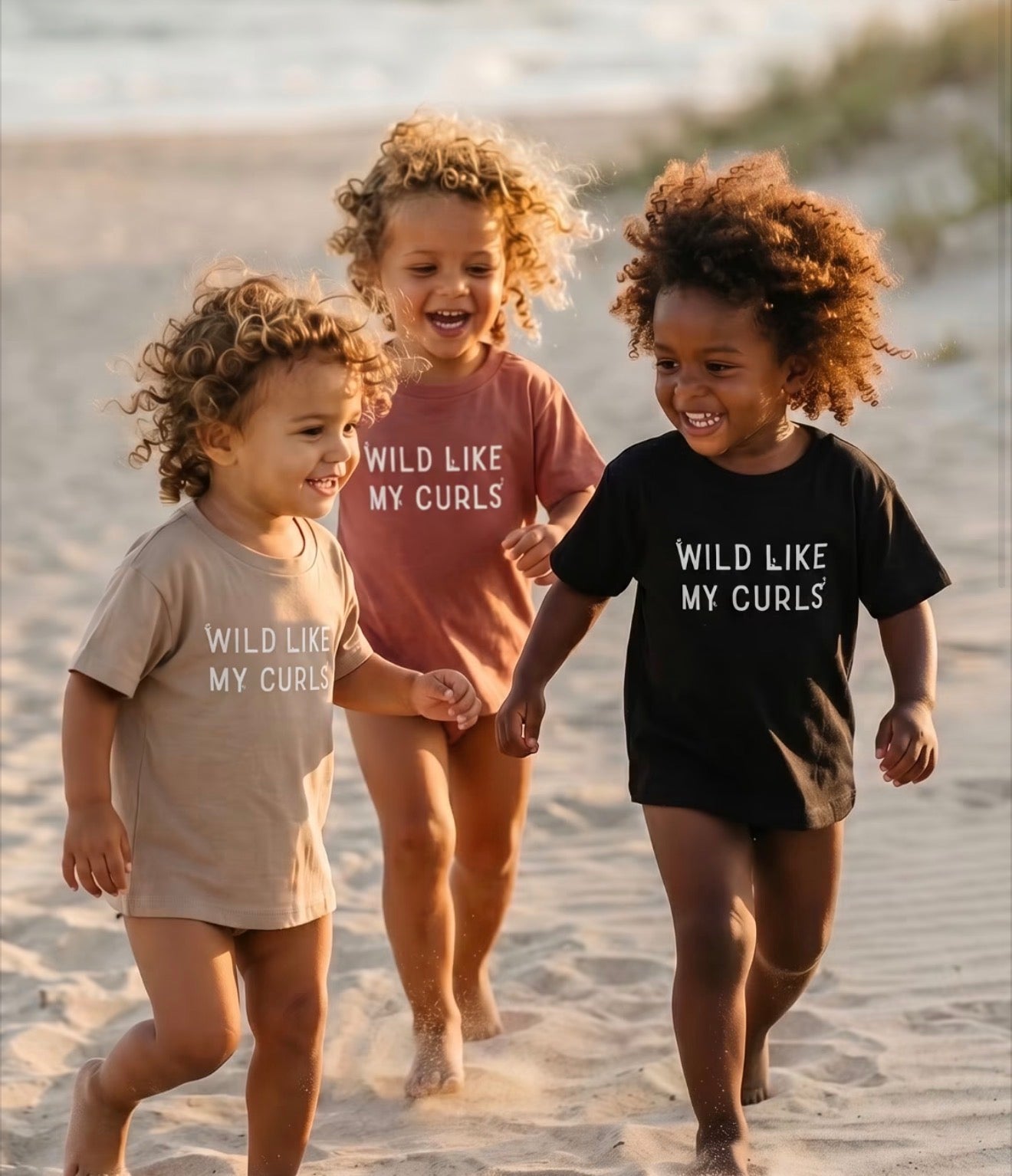 Wild Like My Curls Tee Saved by Grace Co.