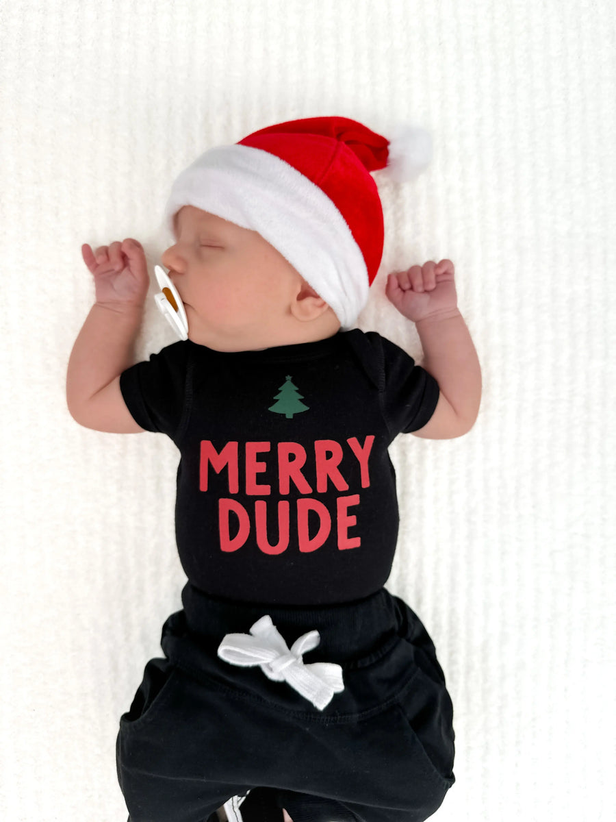 Merry Dude Tree Onsie Saved by Grace Co.