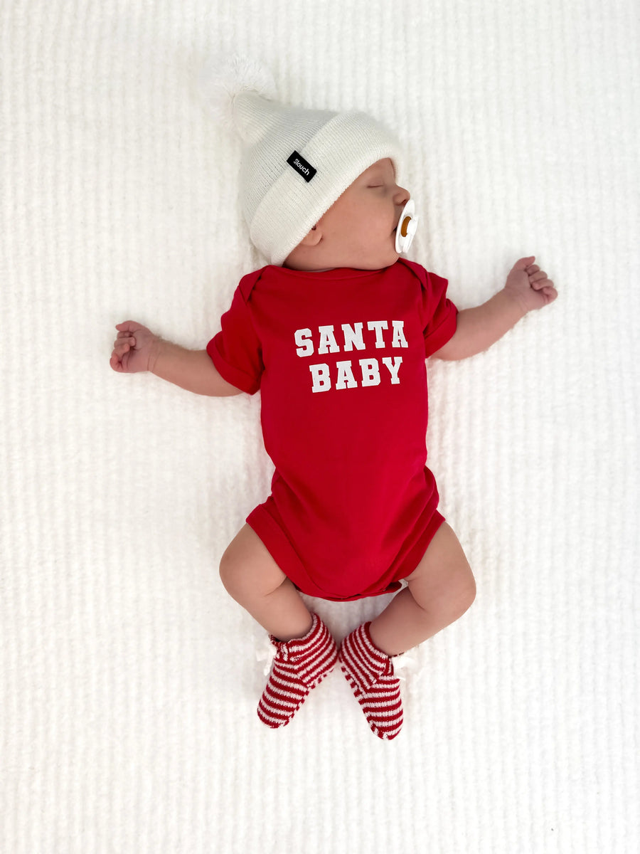 Santa Baby Onesie Saved by Grace Co.