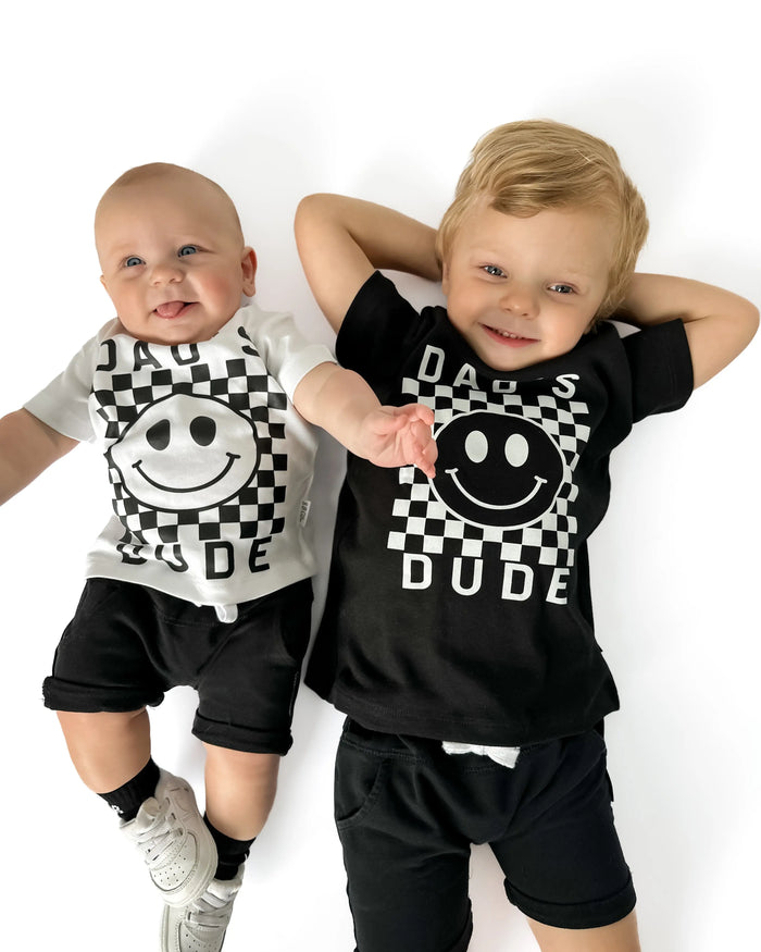 Dad's Dude Checkered Tee Saved by Grace Co.