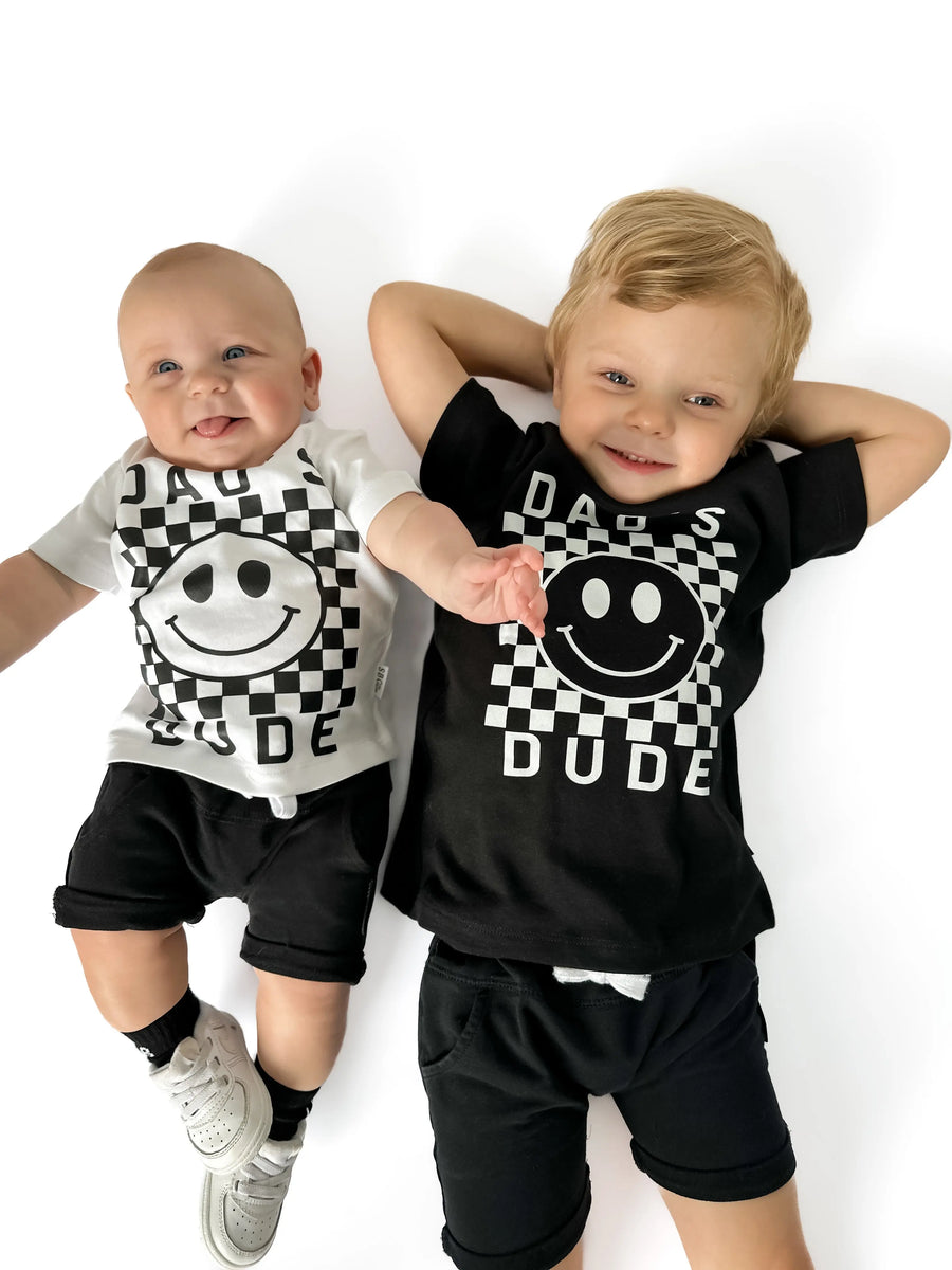 Dad's Dude Checkered Tee Saved by Grace Co.