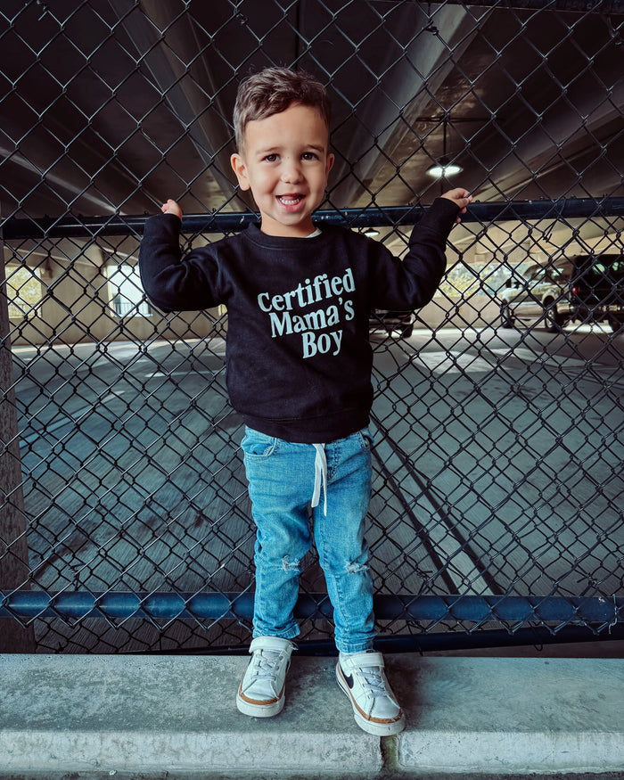 Certified Mama's Boy Pullover Saved by Grace Co.