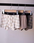 Bamboo Boxers (3 Pack) | Checkerboard & Faded Brown Checkerboard