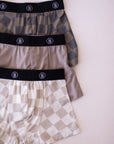 Bamboo Boxers (3 Pack) | Checkerboard & Faded Brown Checkerboard