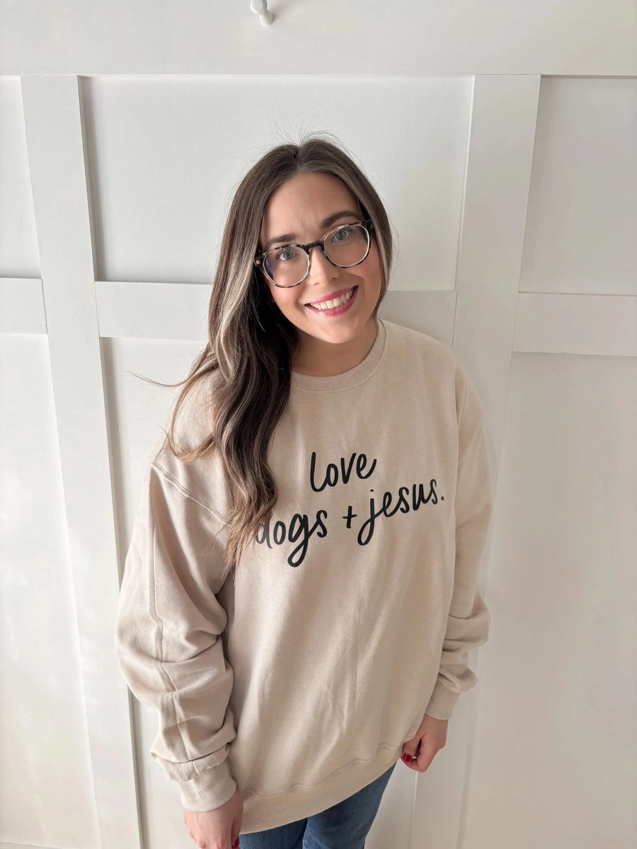 Love Dogs & Jesus Pullover Saved by Grace Co.
