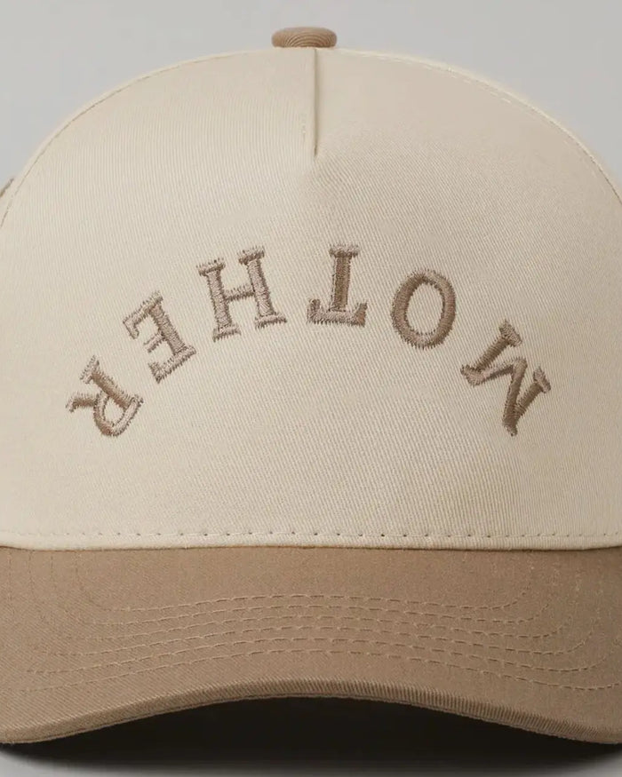 Mother Upside Down Lettering Embroidered Cap Saved by Grace Co.