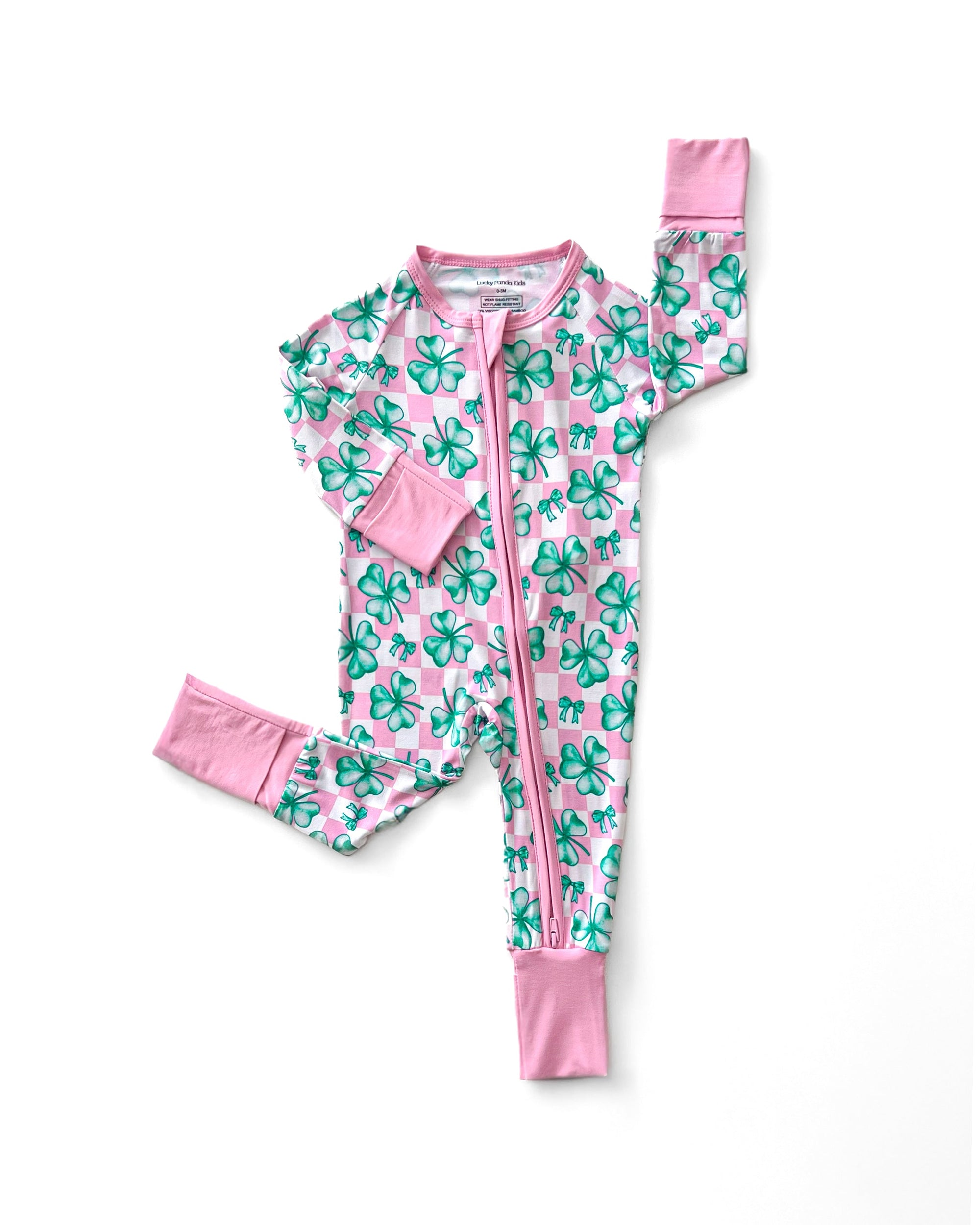 Bamboo Zip Romper | Shamrock &amp; Bows