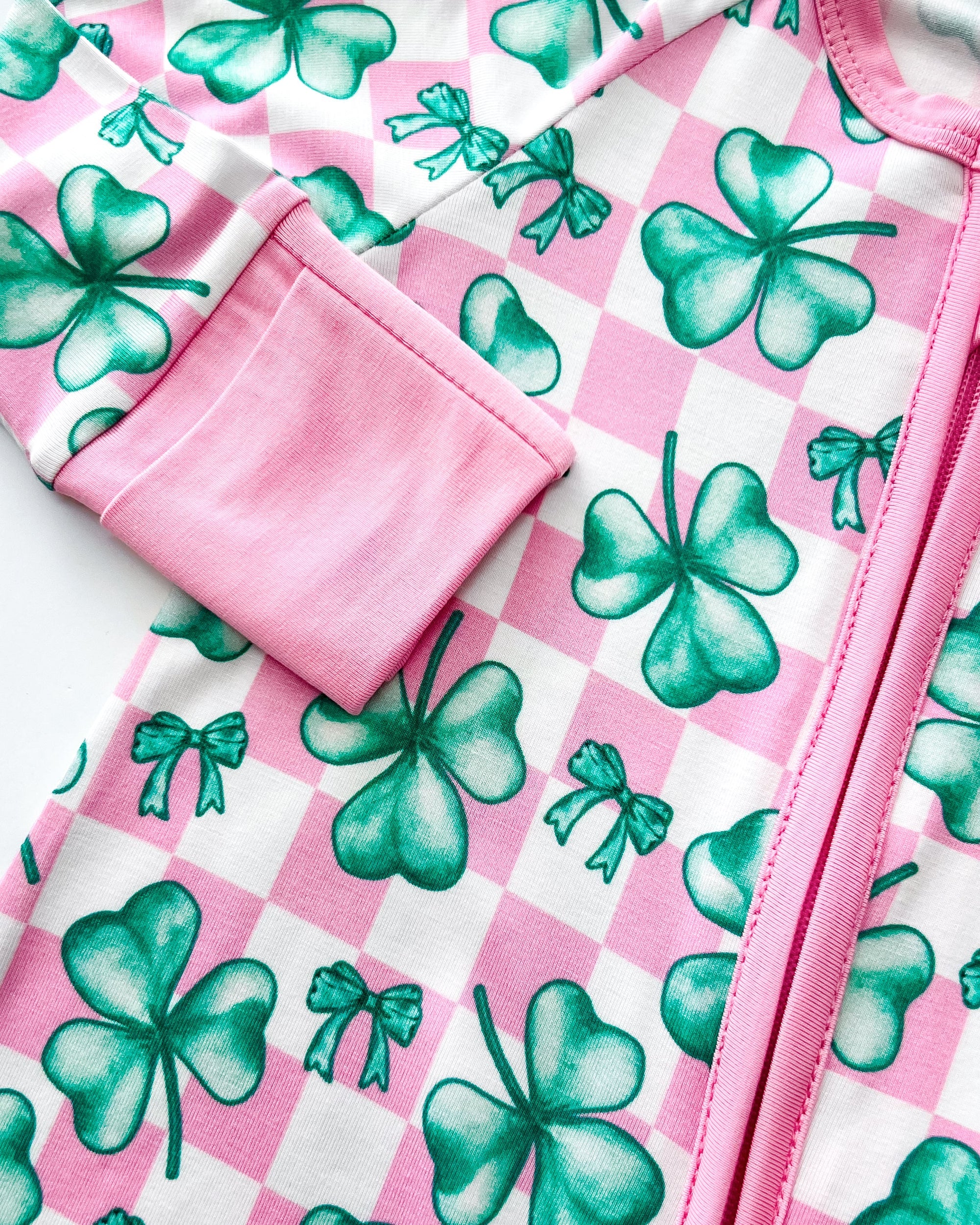 Bamboo Zip Romper | Shamrock &amp; Bows