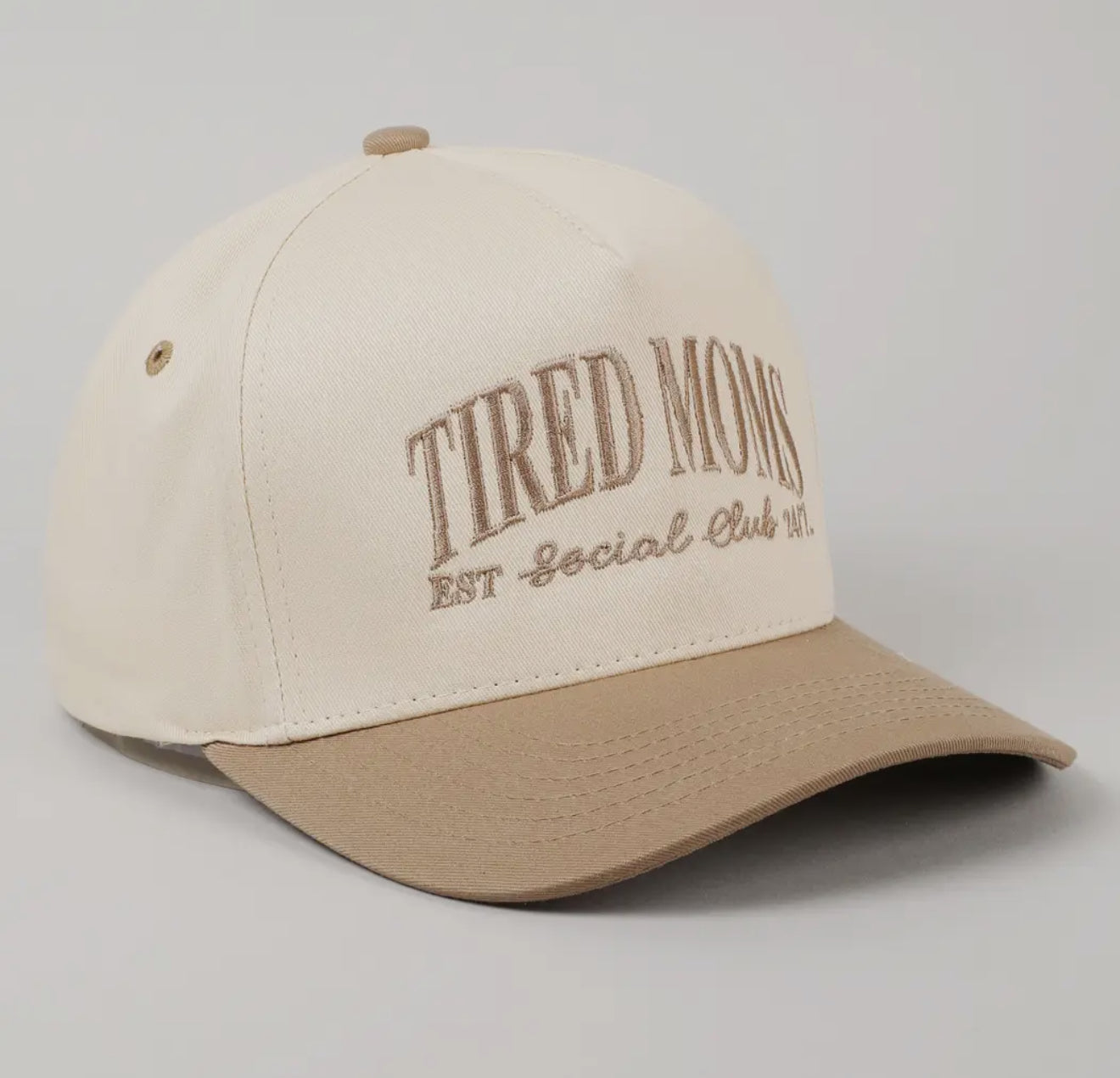Tired Moms Club Canvas Embroidered Hat