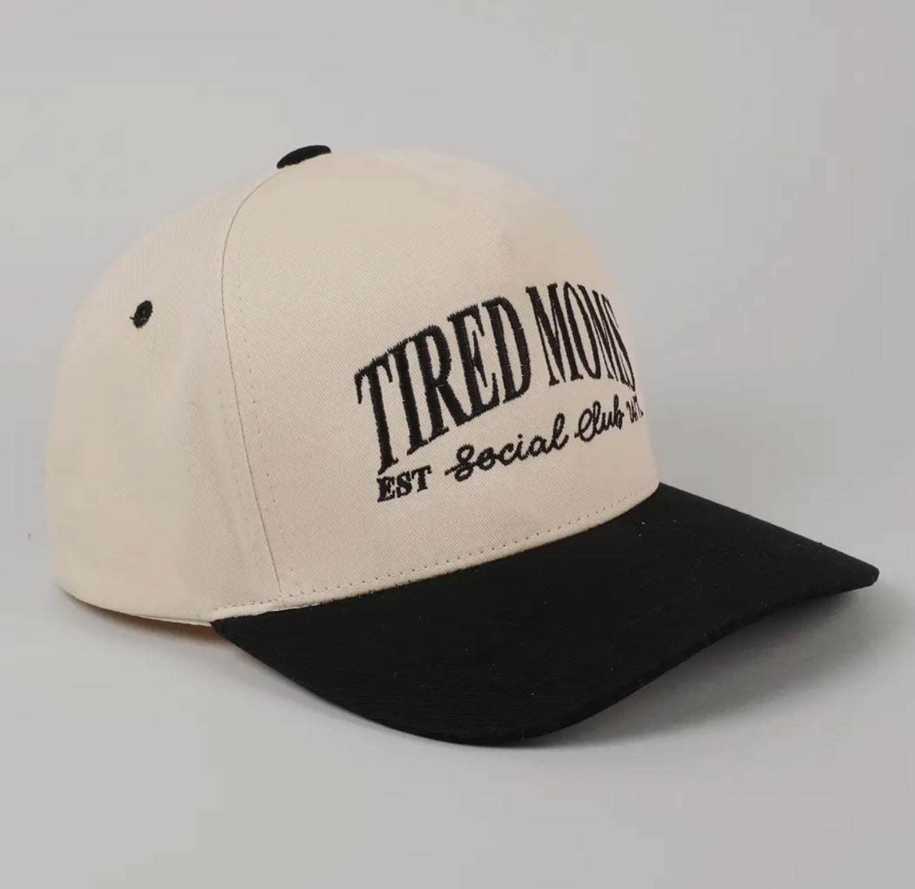 Tired Moms Club Canvas Embroidered Hat