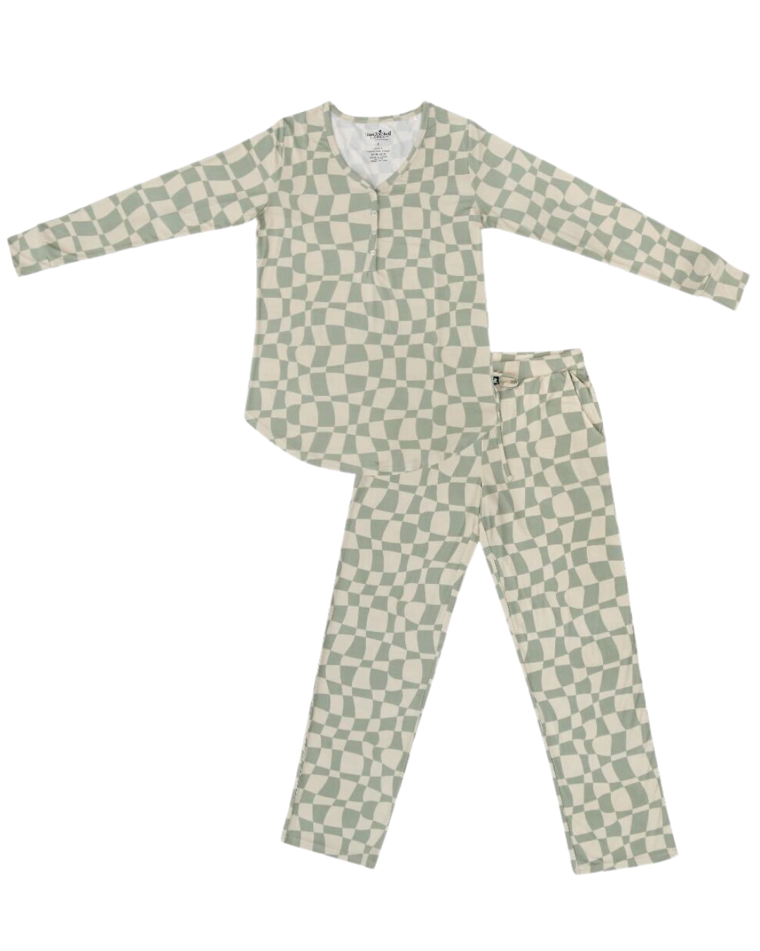 Ivy Wavy Checkers Women&#39;s Pajama Set
